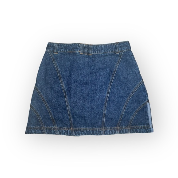 VHTF: new adidas originals x Ivy Park ᯾ Beyoncé Denim Mini Skirt ᯾ Dark Stripe M - Picture 12 of 17